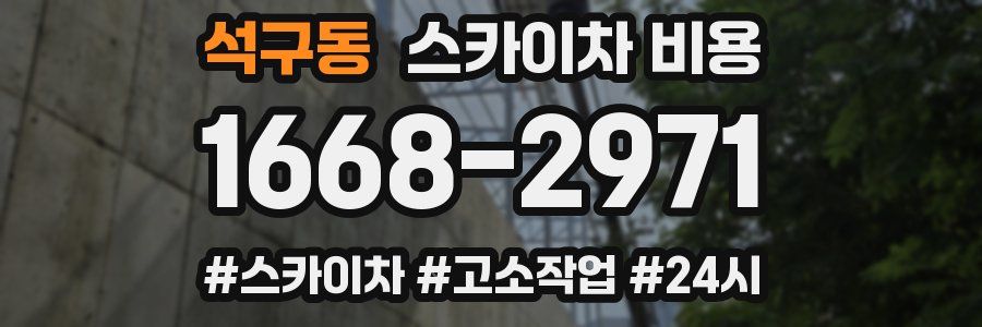석구동 스카이차 비용
