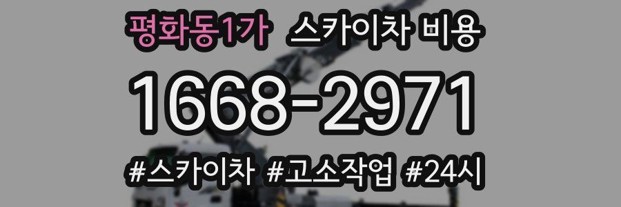 평화동1가 스카이차 비용