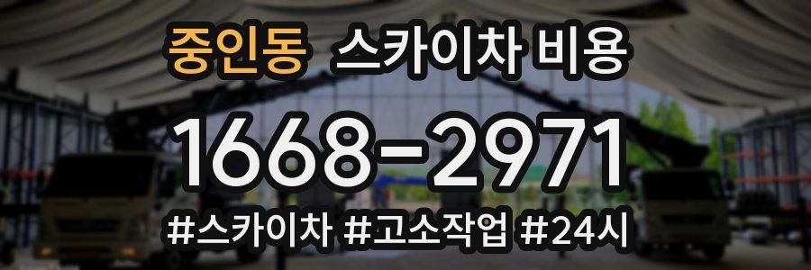 중인동 스카이차 비용
