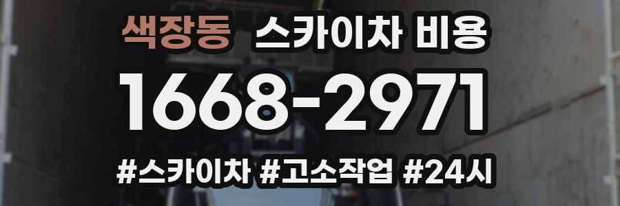 색장동 스카이차 비용