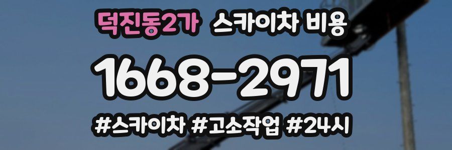 덕진동2가 스카이차 비용