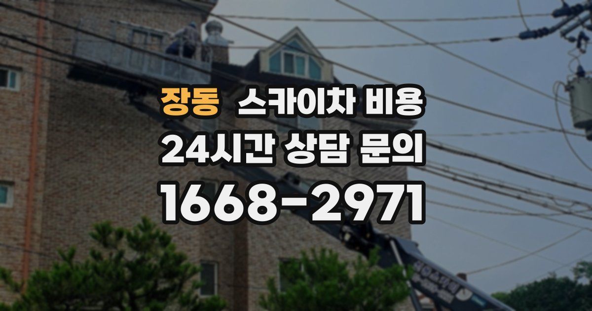 장동 스카이차 비용