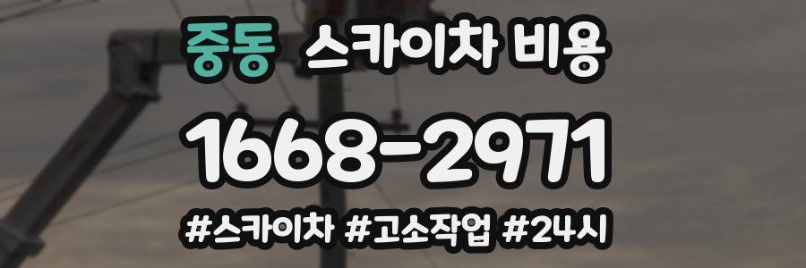 중동 스카이차 비용