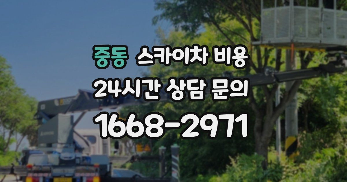 중동 스카이차 비용