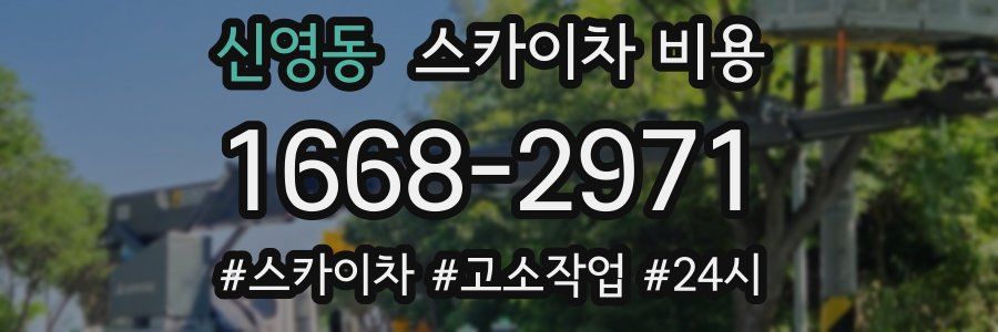 신영동 스카이차 비용