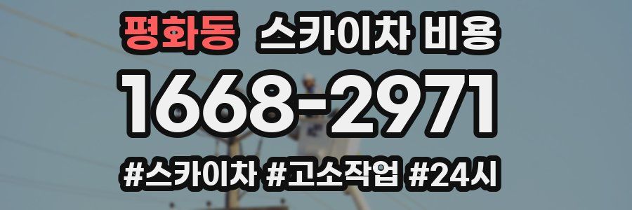 평화동 스카이차 비용