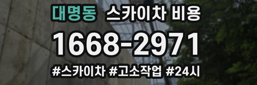 대명동 스카이차 비용