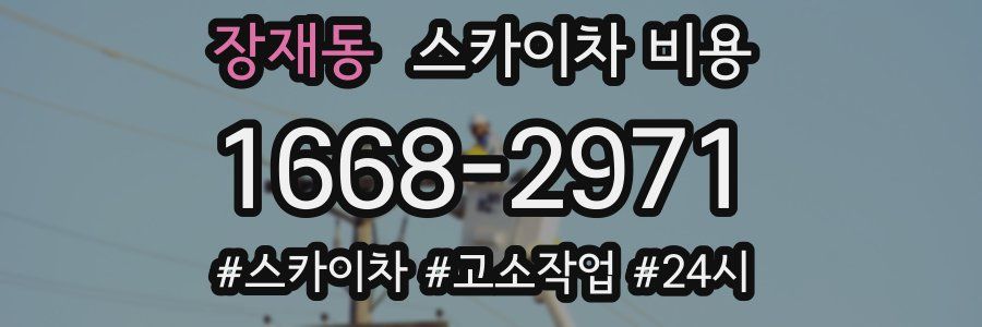 장재동 스카이차 비용