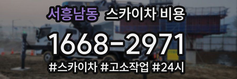 서흥남동 스카이차 비용