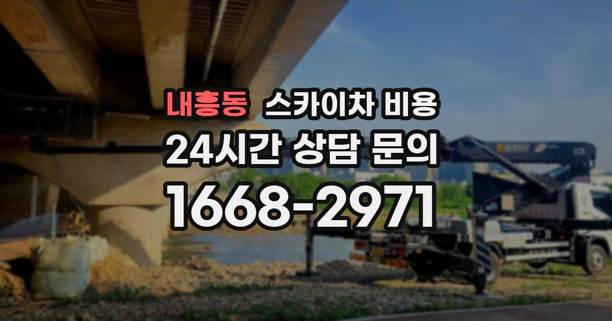 내흥동 스카이차 비용