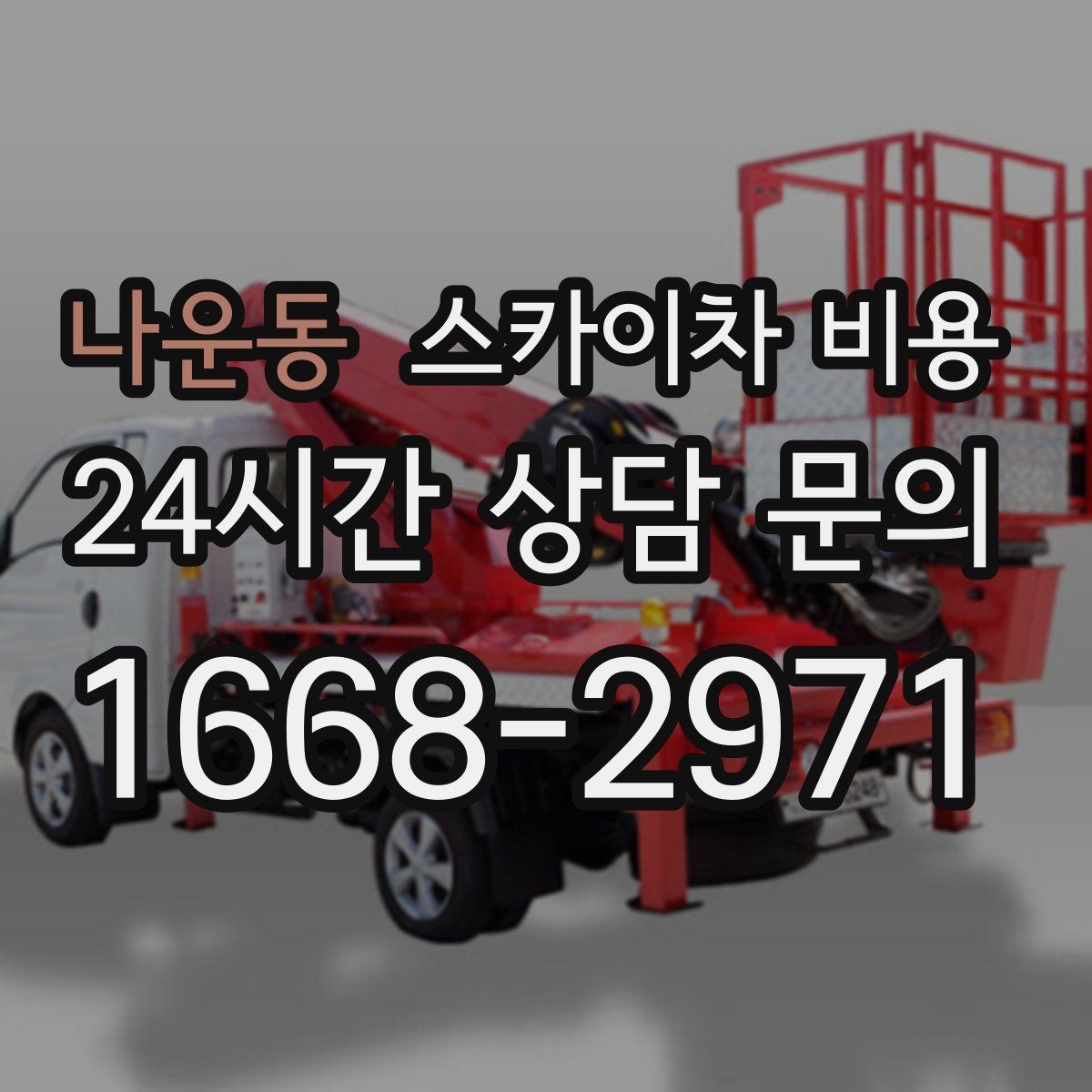 나운동 스카이차 비용 나무 가지치기 작업은 어떤 기준으로 볼까