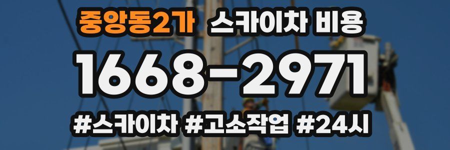 중앙동2가 스카이차 비용