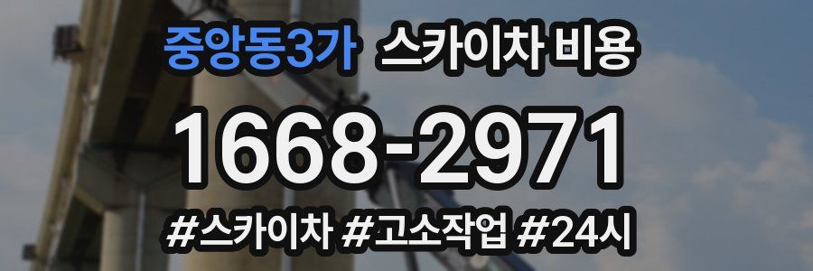 중앙동3가 스카이차 비용