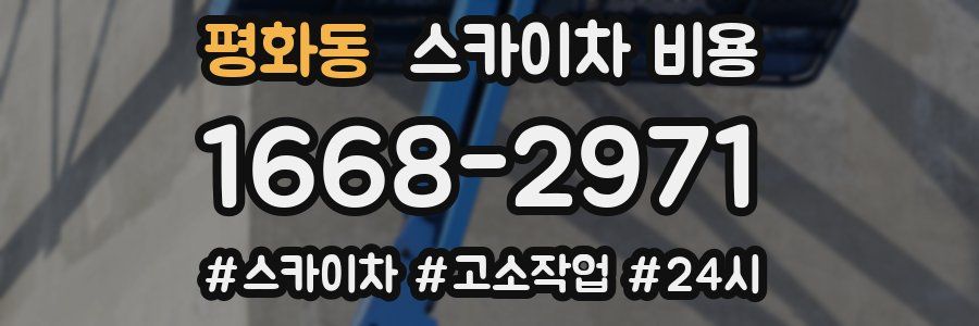 평화동 스카이차 비용