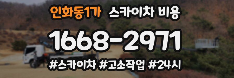 인화동1가 스카이차 비용