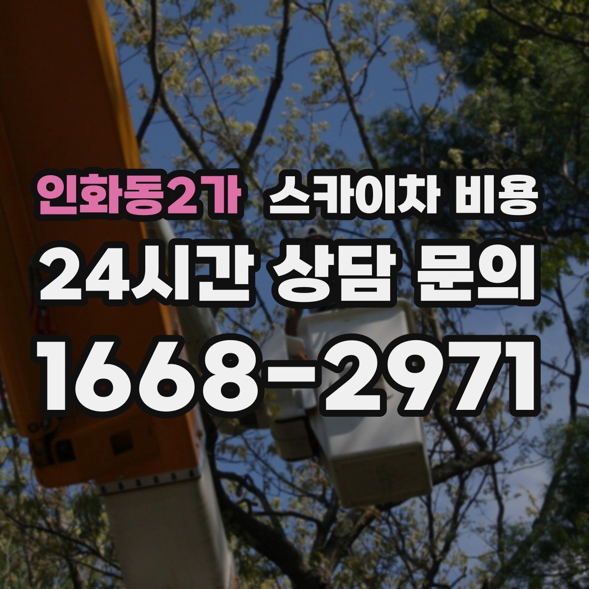 인화동2가 스카이차 비용