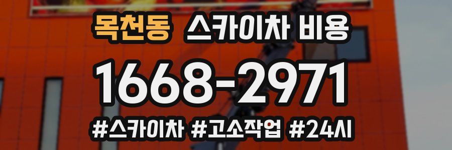 목천동 스카이차 비용