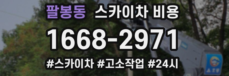 팔봉동 스카이차 비용