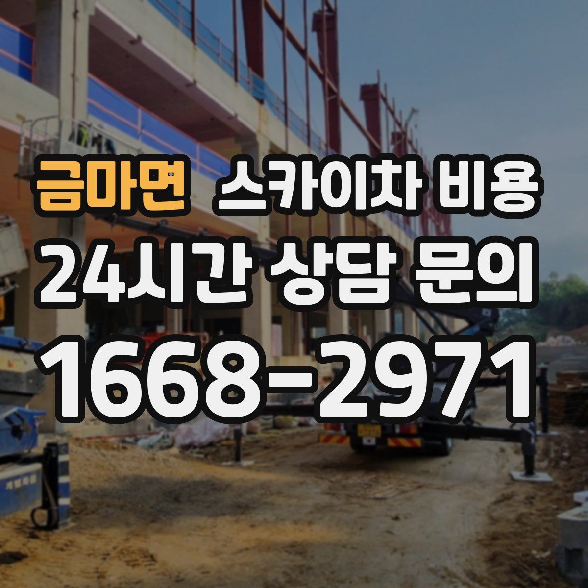 금마면 스카이차 비용