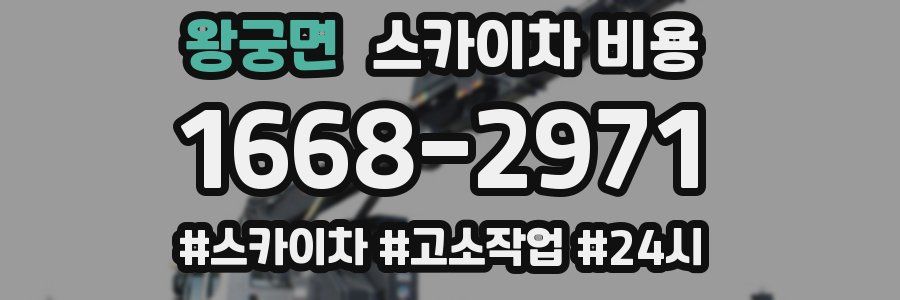 왕궁면 스카이차 비용