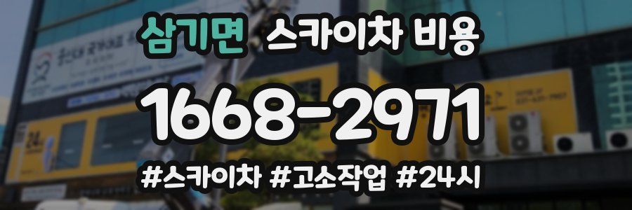 삼기면 스카이차 비용