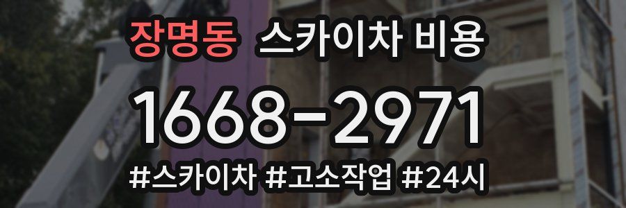 장명동 스카이차 비용
