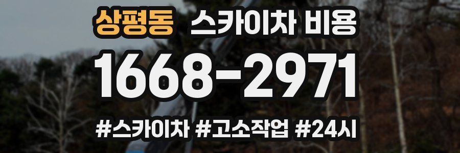 상평동 스카이차 비용