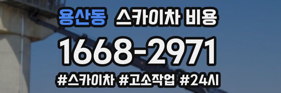 용산동 스카이차 비용