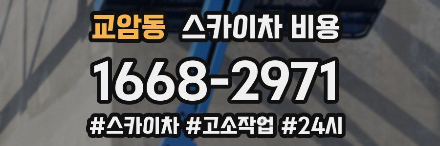 교암동 스카이차 비용