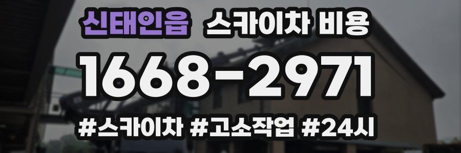 신태인읍 스카이차 비용