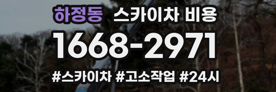 하정동 스카이차 비용