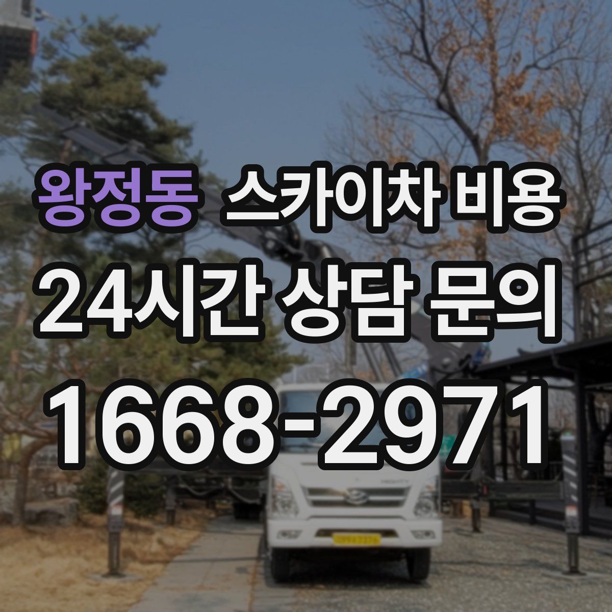 왕정동 스카이차 비용