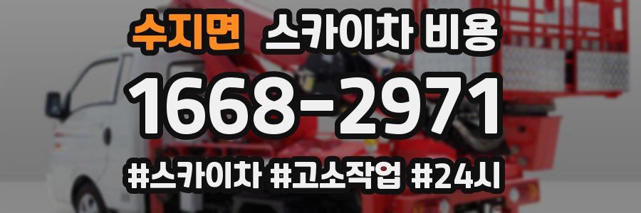 수지면 스카이차 비용