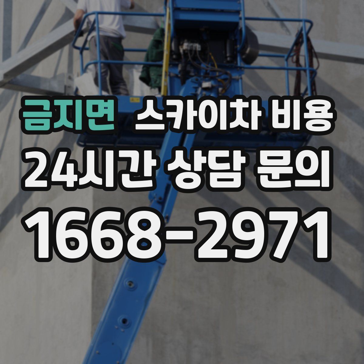 금지면 스카이차 비용