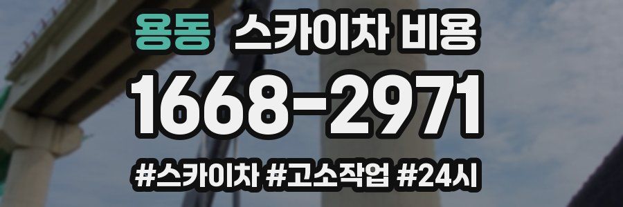 용동 스카이차 비용