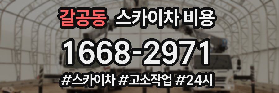 갈공동 스카이차 비용