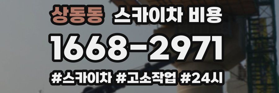 상동동 스카이차 비용