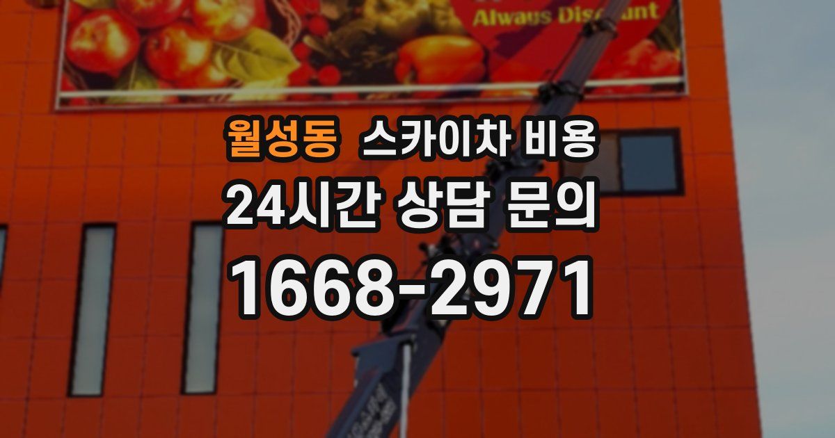 월성동 스카이차 비용