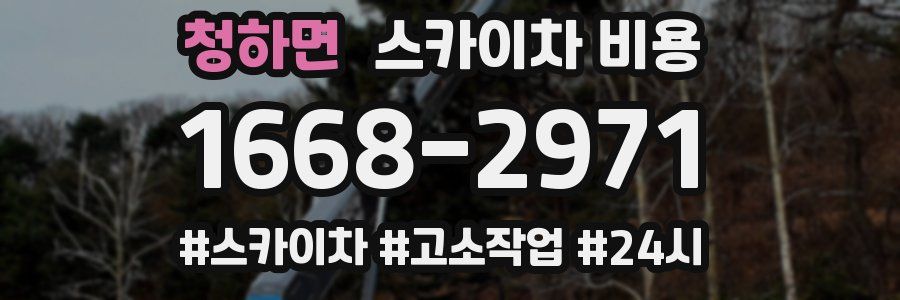 청하면 스카이차 비용