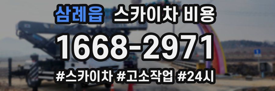 삼례읍 스카이차 비용