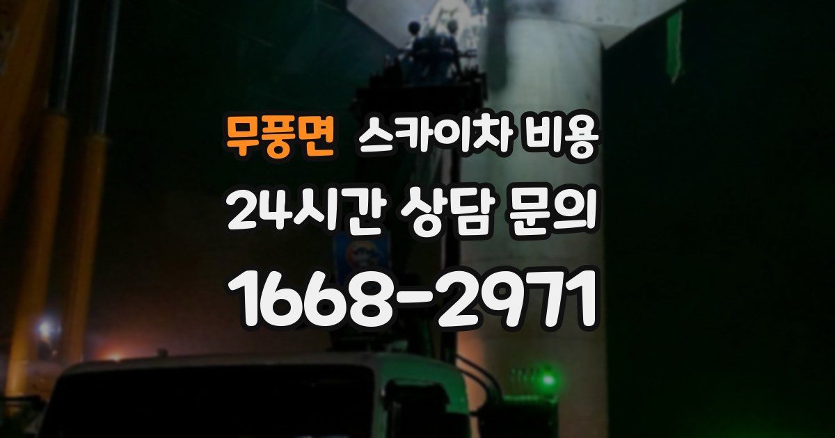 무풍면 스카이차 비용