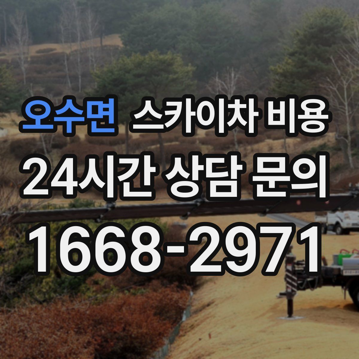 오수면 스카이차 비용