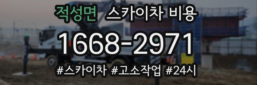 적성면 스카이차 비용