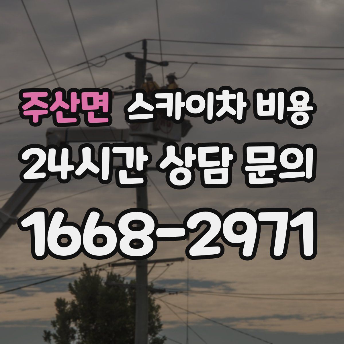 주산면 스카이차 비용