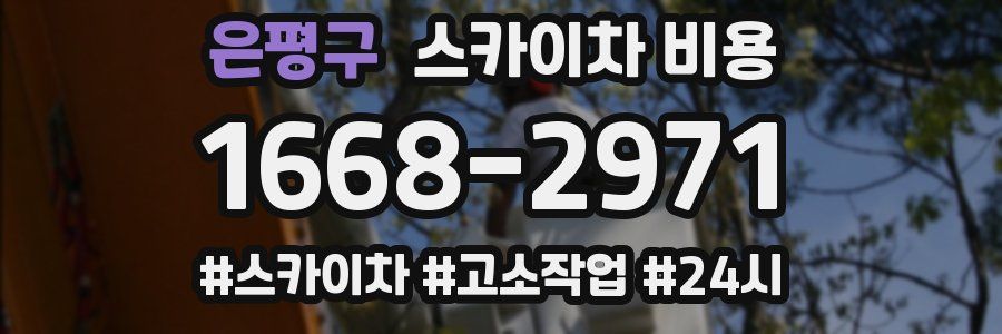 은평구 스카이차 비용