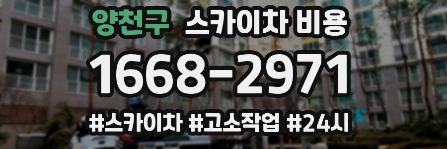 양천구 스카이차 비용