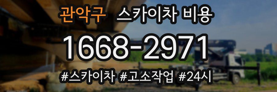 관악구 스카이차 비용