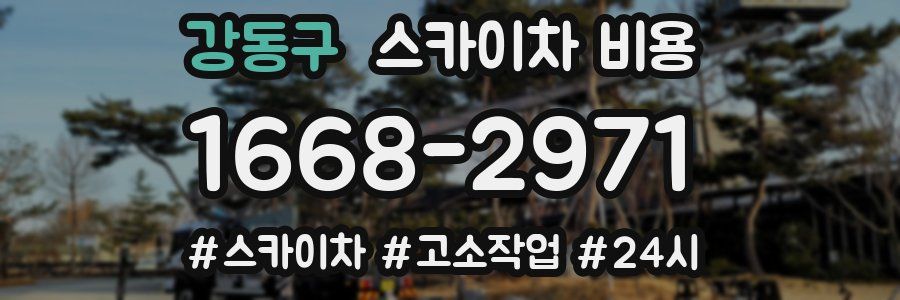 강동구 스카이차 비용