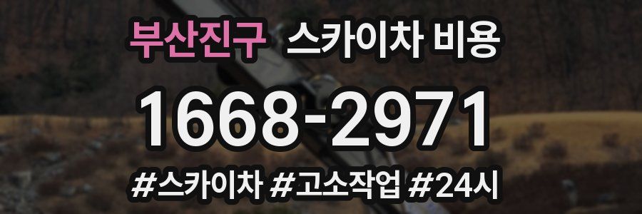 부산진구 스카이차 비용