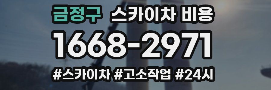 금정구 스카이차 비용